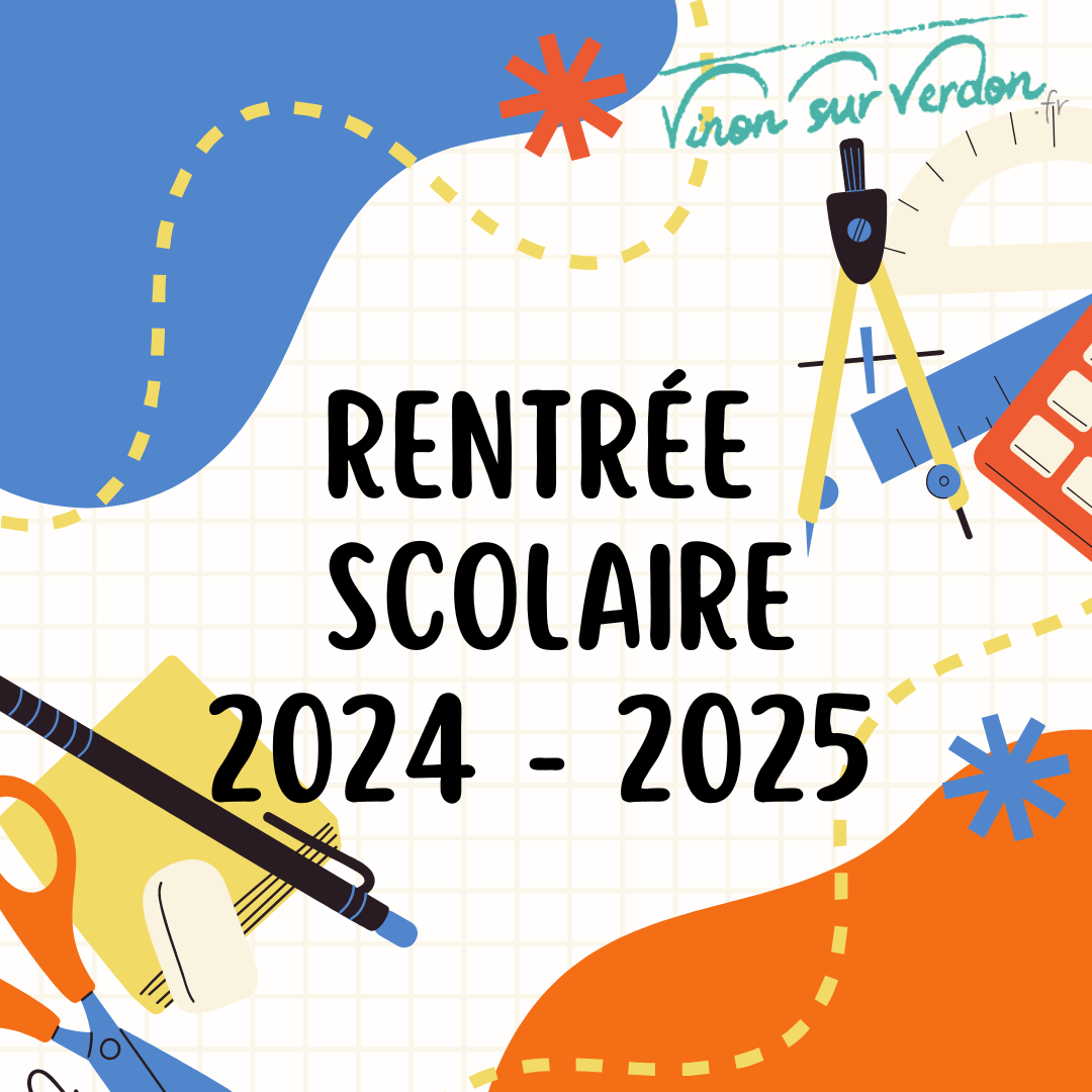 Rentrée Scolaire 2024 2025 Inscriptions Ecoles Mairie De Vinon Sur